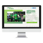 green events website design